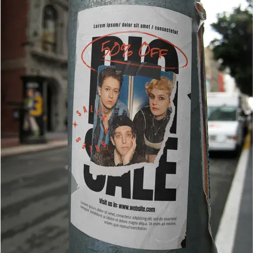 Adhesive Sticker Poster