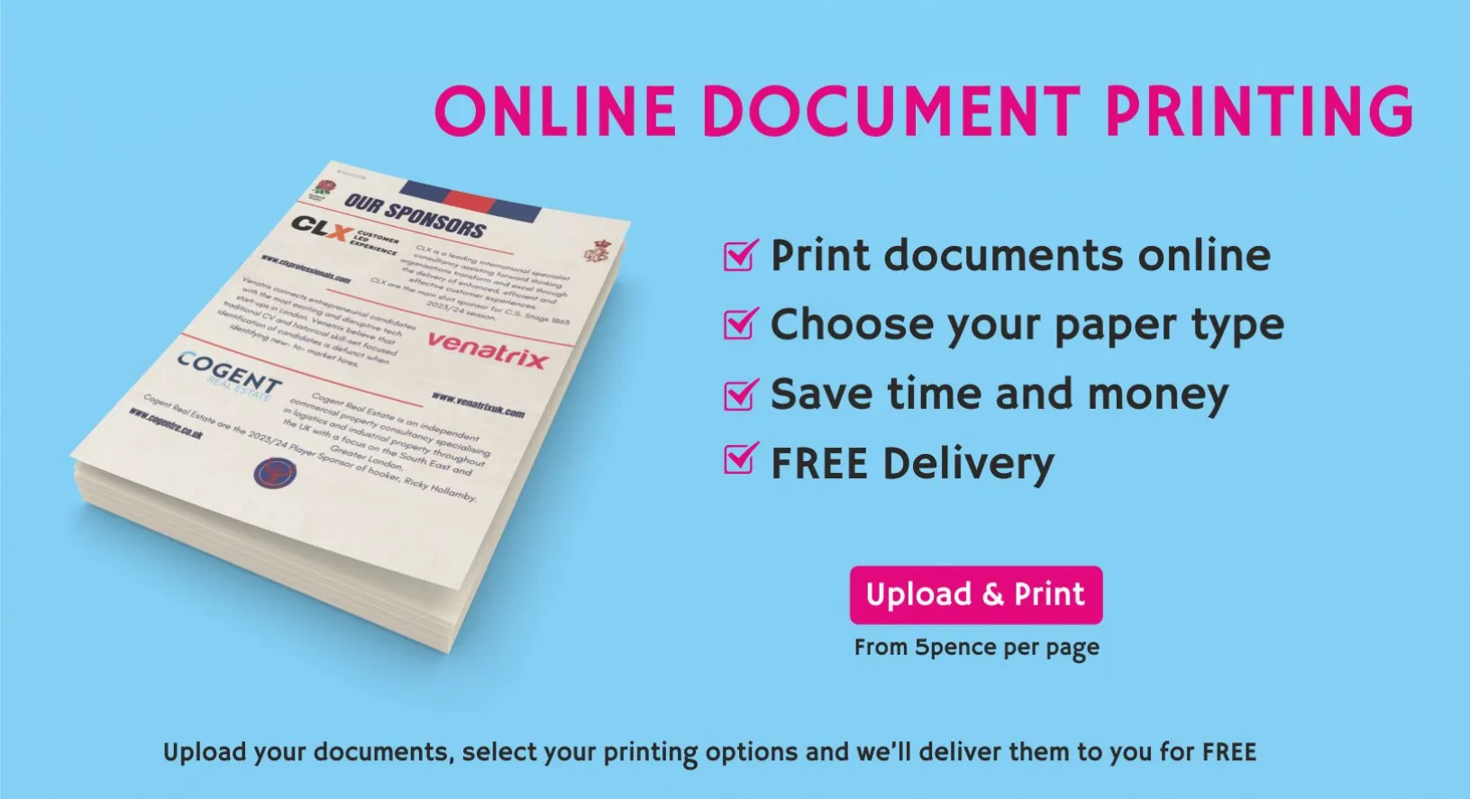 Online document printing London