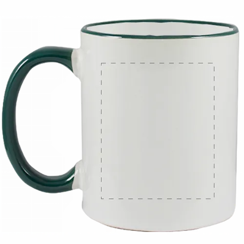 Green Handle Mug 10oz