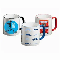 Blue Handle Mug 10oz