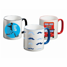 Blue Handle Mug 10oz