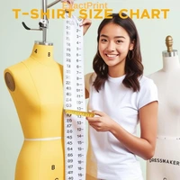 Custom T Shirt Printing Size Chart Guide: Get the Perfect Fit and Design