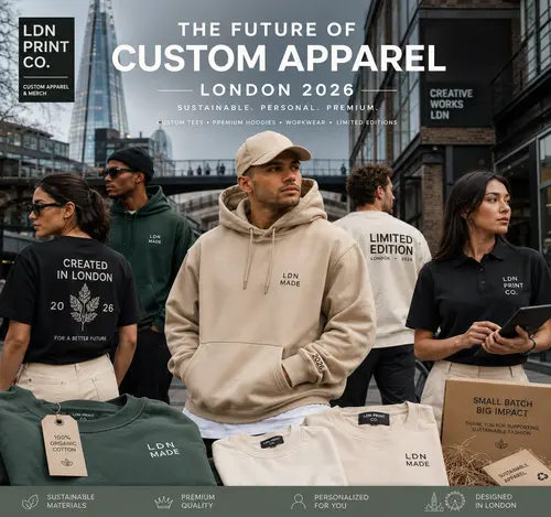 Custom T-Shirt and Hoodie Trends London Brands Are Using in 2026