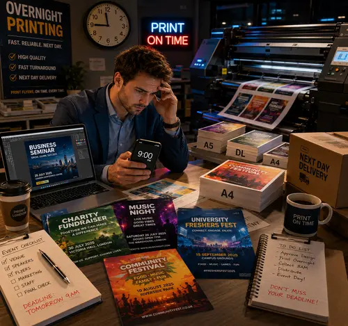 Last-Minute Event Flyers: Best Options for Overnight Printing