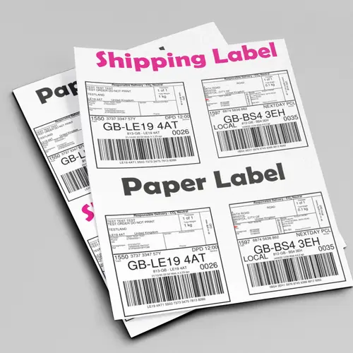 Paper Label Or Sticker