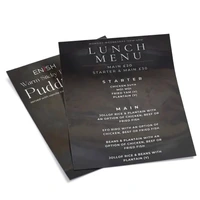 Restaurant Menu Printing: Sizes, Materials and Finishes That Hold Up to Daily Use